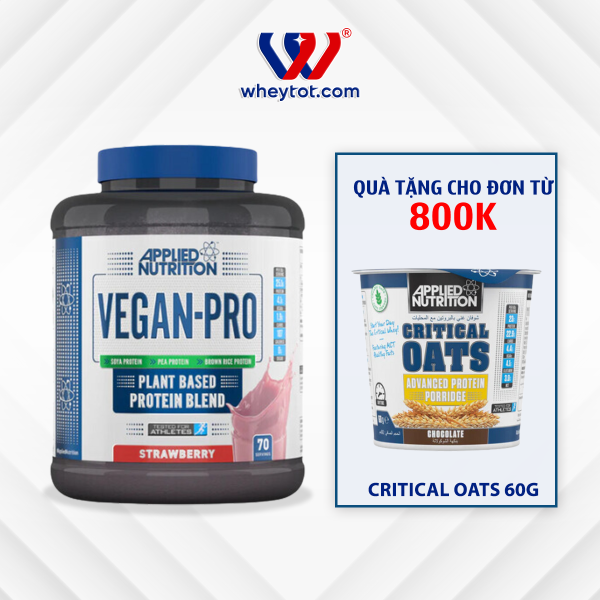 Sữa bổ sung Protein cho người ăn chay Applied Nutrition Vegan Pro 2.1Kg