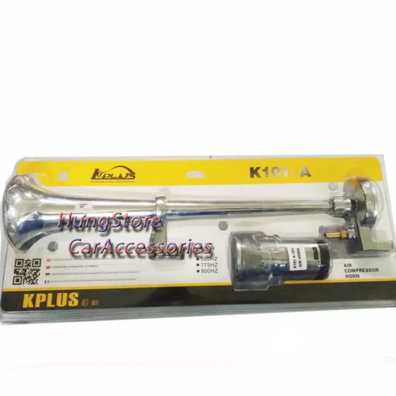 Còi sinh hơi cao cấp 12 V-24VVDC K-Plus, coif sinh howi Kplus , dành cho xe không có sẵn bình hơi