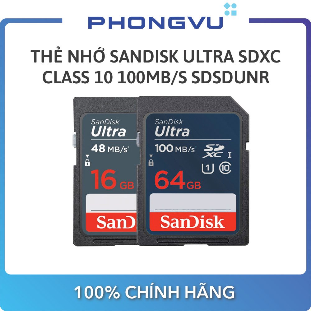 Thẻ nhớ SDHC Sandisk 16GB Ultra SDSDUNS016GGN3IN Bảo hành 84 tháng