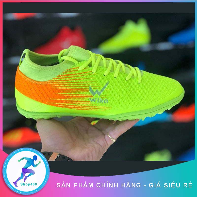 Giầy đá bóng Wika Flash , Giầy đá banh sân cỏ nhân tạo chính hãng (Đủ màu đủ size, Full Box)