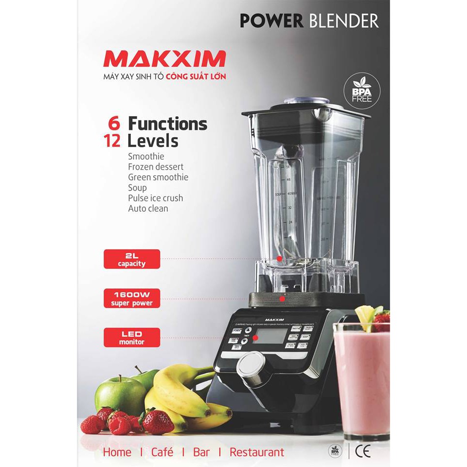 Máy xay sinh tố công nghiệp makxim mkx bl2018