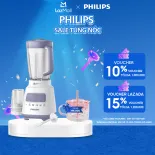 Máy Xay Sinh Tố Philips HR2221/00 - 700W - Công Nghệ Problend Crush - Bộ 2 Cối - Dung Tích Cối Lớn 1.5L - Hàng Phân Phối Chính Hãng