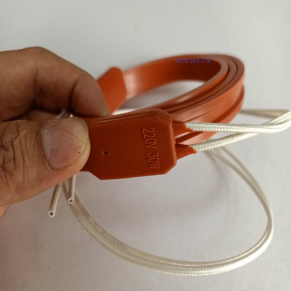 1 mét 220v- 30w dây điện trở silicone- xả đá cửa kho lạnh
