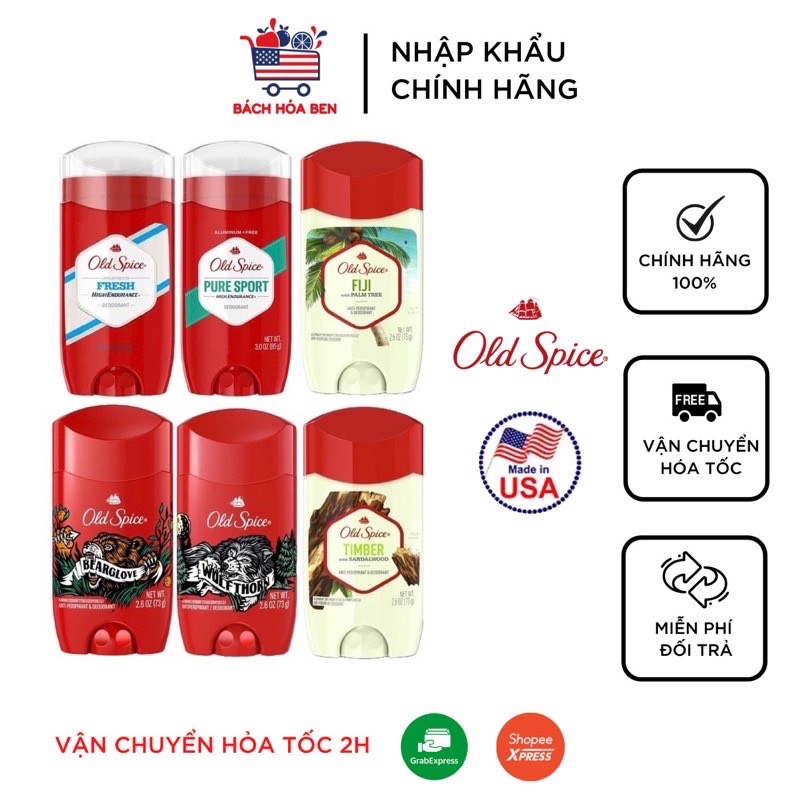 Lăn khử mùi old spice mỹ