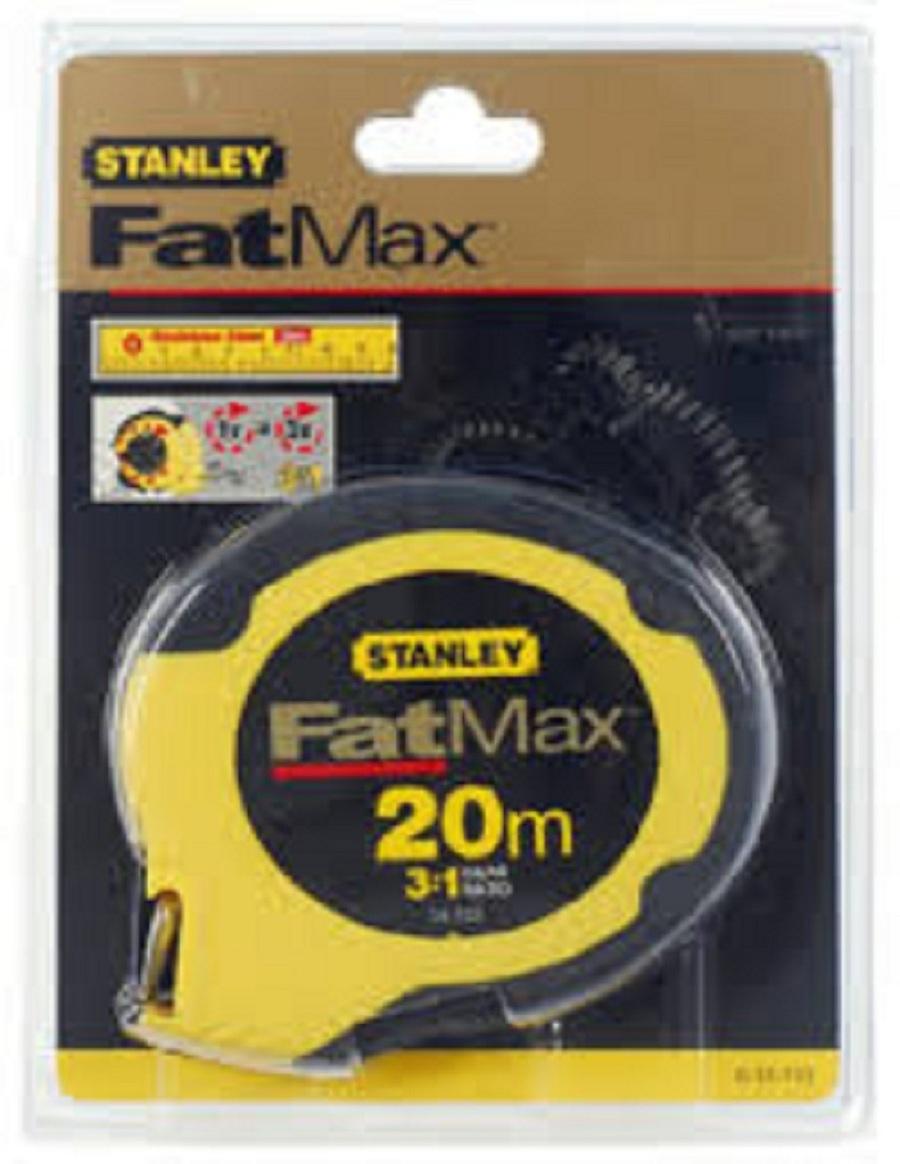 Thước dây cuốn thép fat max 20m stanley 0-34-133