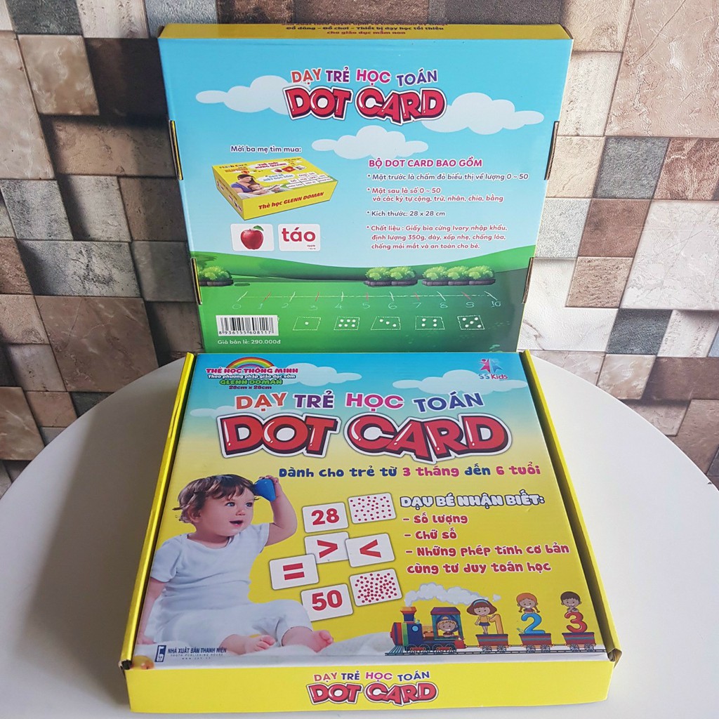 Bộ Thẻ Học Toán Dot Car - Thẻ Dot Card thẻ toán học cho bé 3-6 tháng