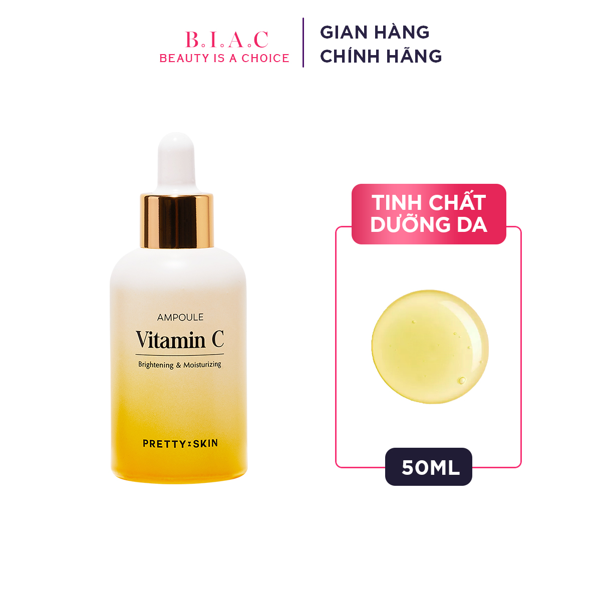 Tinh chất dưỡng da PrettySkin Vitamin C Ampoule 50ml
