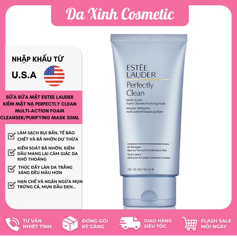 Sữa rửa mặt sạch sâu cho da dầu Estee Lauder Perfect Clean 30ml