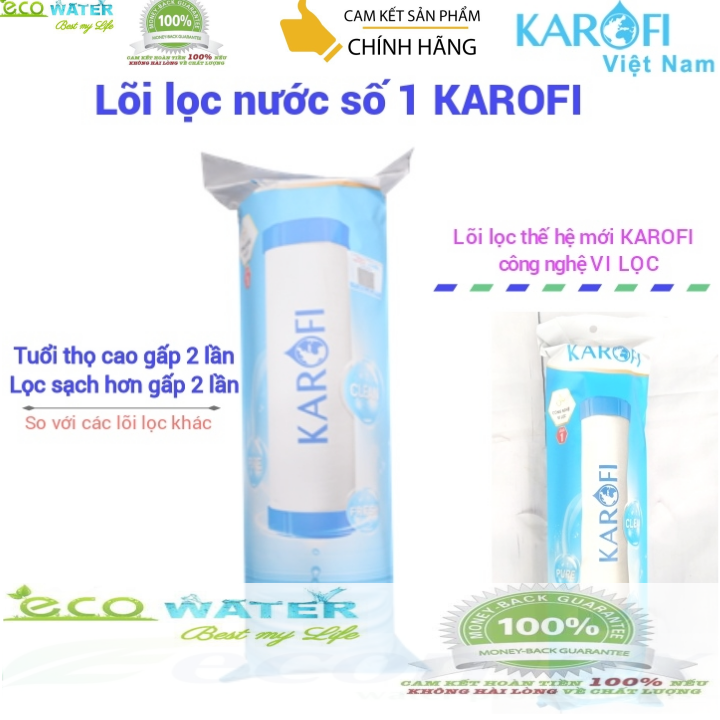 Lõi lọc nước số 1 karofi - Combo 3 lõi lọc số 1 karofi