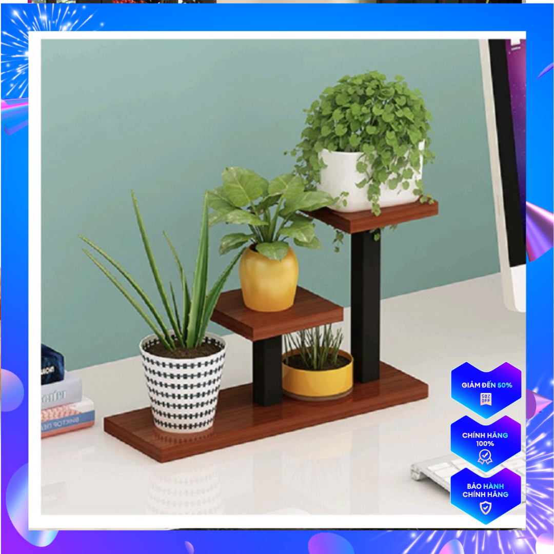 Kệ để chậu hoa mini, kệ hoa để bàn nhỏ - kệ kê hoa Khung Thép . Tiện ÍCH vàng