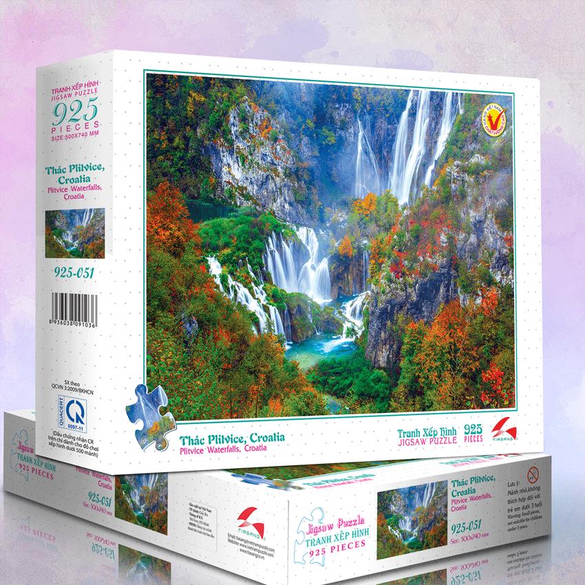 Thác Plitvice Croatia - Tranh xếp hình 925 mảnh – MS: 925-051