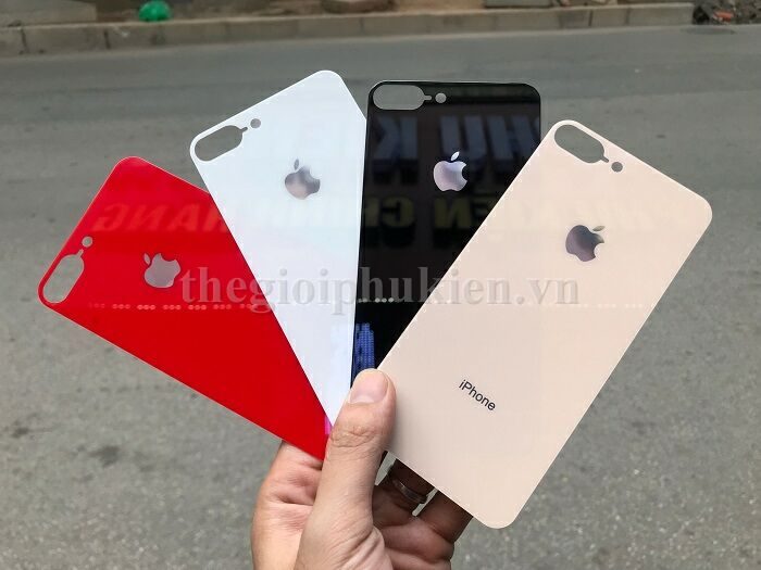 Tấm dán kính cường lực mặt lưng iPhone 7 Plus mô phỏng iPhone 8 Plus