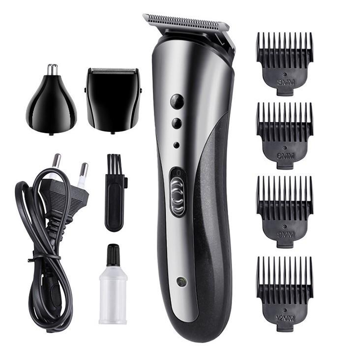 Tông đơ cắt tóc, cạo râu, tỉa lông mũi 3 trong 1 Kemei 1407