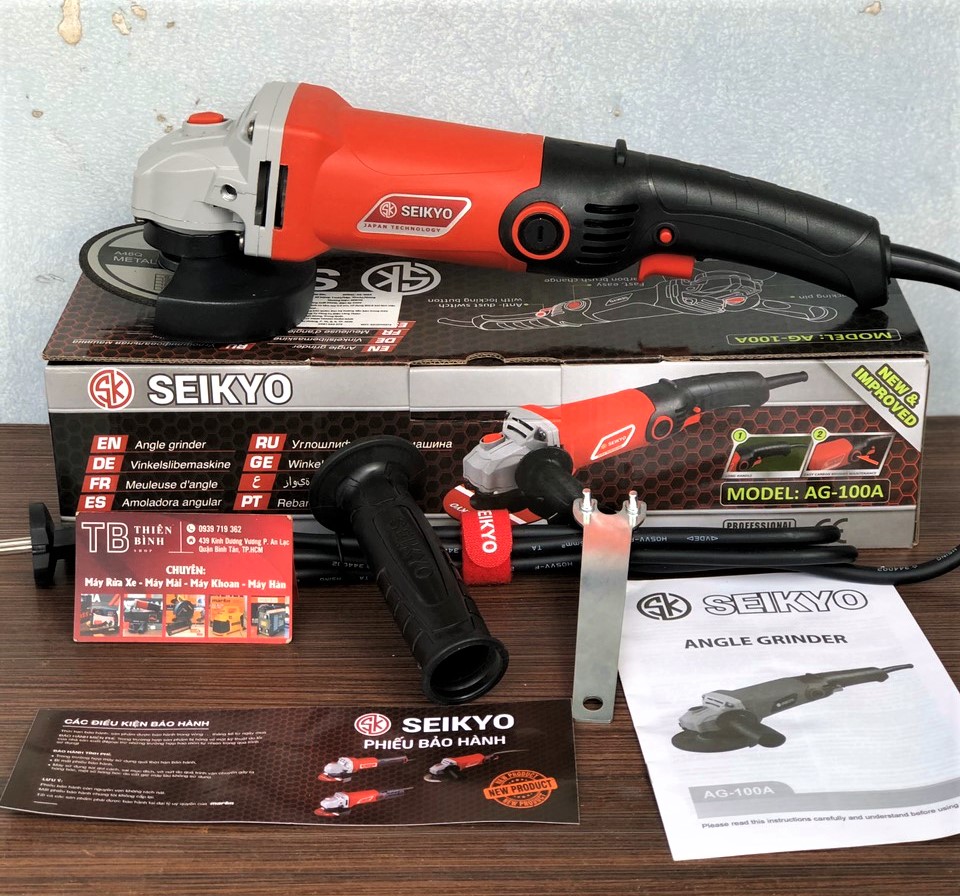Máy mài cắt góc cầm tay 1 tấc seikyo 950w ag-100a