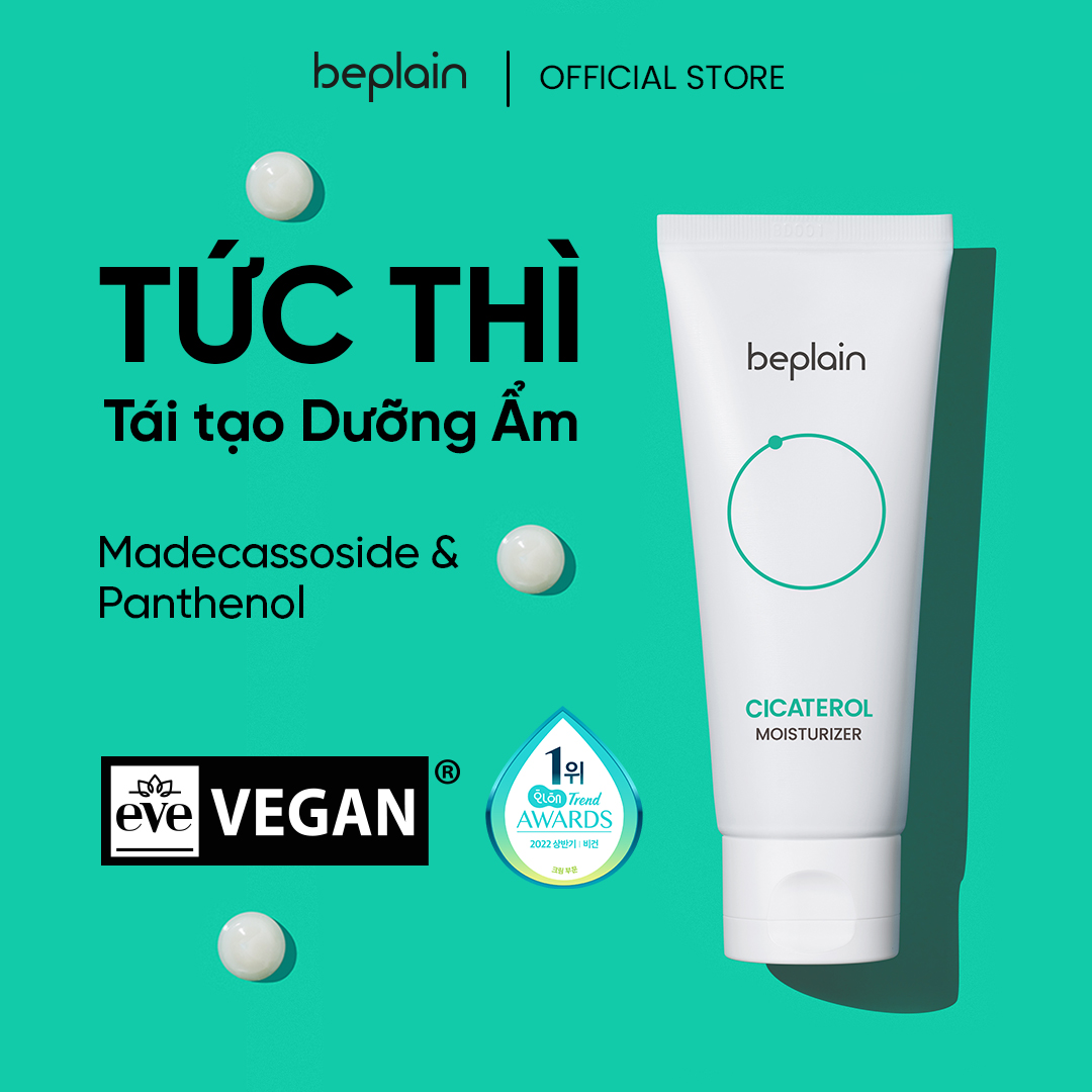 Kem Dưỡng Ẩm Làm Dịu Da BEPLAIN Cicaterol Moisturizer 60ml