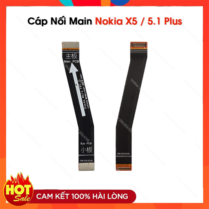 Cáp nối main nokia x5 2018 / 5.1 plus - linh kiện điện thoại zin bóc máy