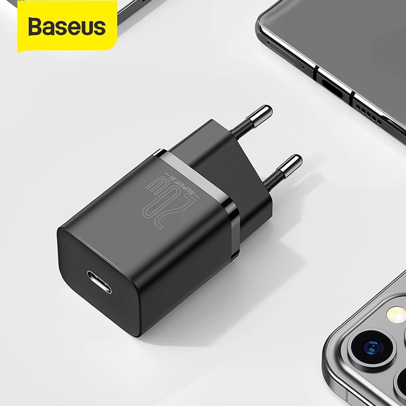 Cốc sạc baseus mini 20w super si sạc nhanh dùng cho iphone 12 ipad xiaomi oppo vivo vinsmart huawei đầu ra type-c 2 màu trắng đen abshop365 hshop365hn hshop365 abshop hshop