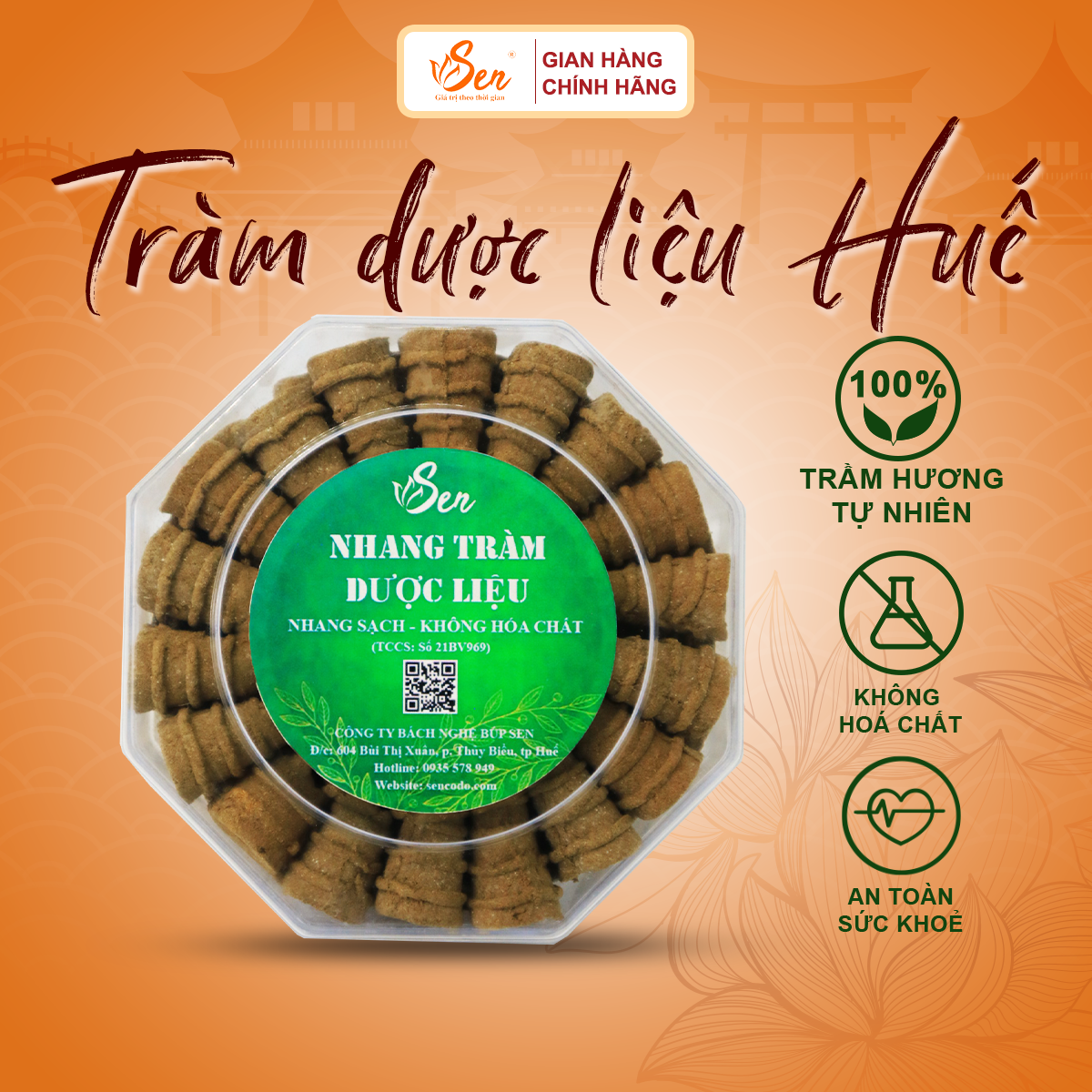 Nhang tràm dược liệu sạch búp sen huế -
