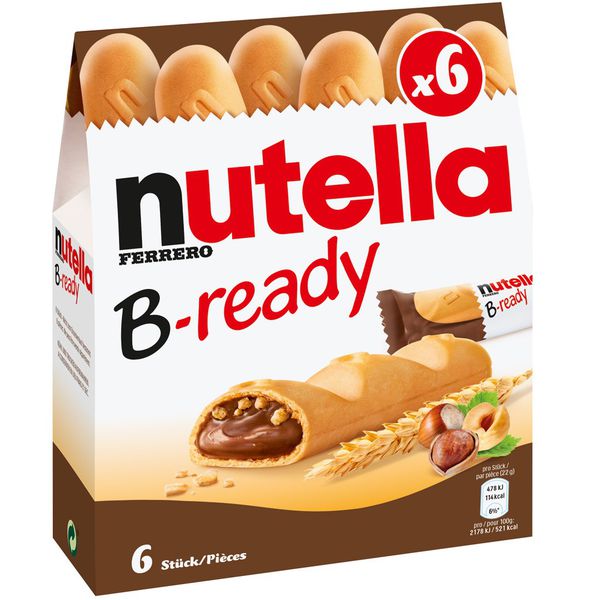 Bánh quy nhân socola hạt phỉ Nutella B-Ready hộp 132gr