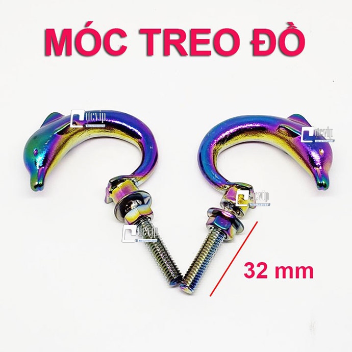 [HCM]Combo 2 Móc Treo Đồ Kiểu Cá Heo Titan MS3339