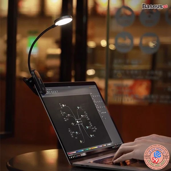 Đèn đọc sách mini, pin sạc tiện dụng Baseus Comfort Reading Mini Clip Lamp