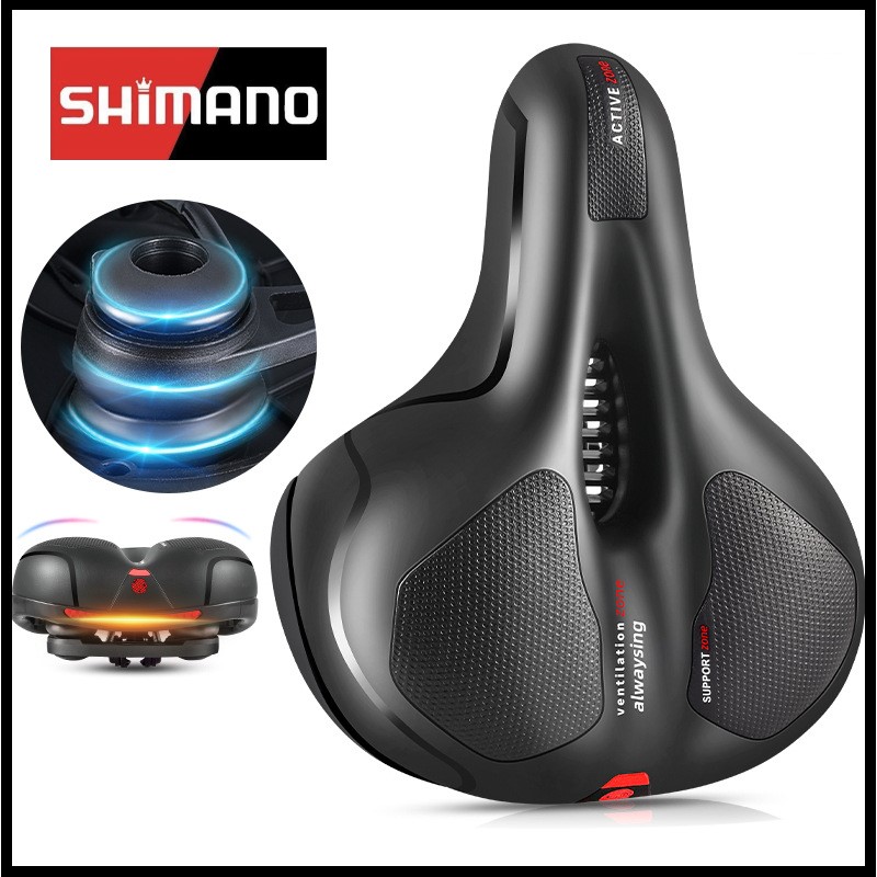 Yên xe đạp địa hình thế hệ mới SHIMANO chống sốc tuyệt đối, êm ái với đệm mút cực đỉnh, thoát khí vượt trội