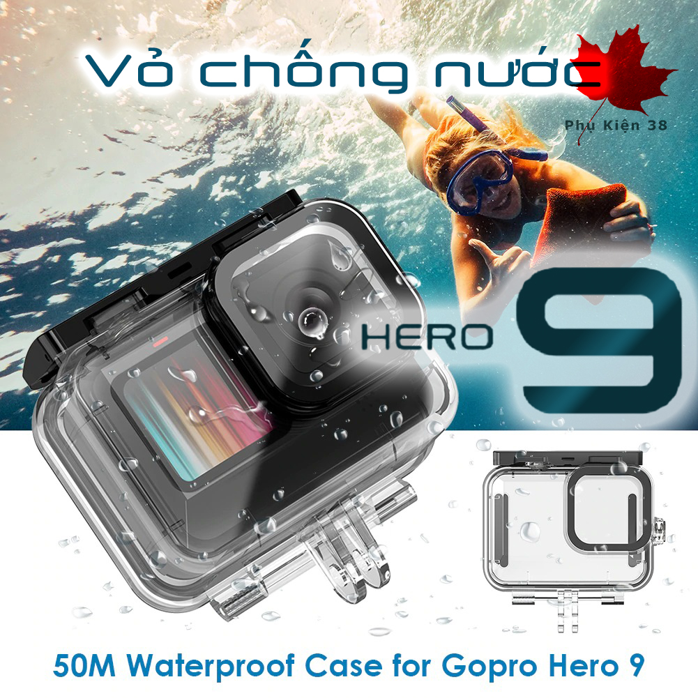 Case chống nước cho case gopro hero 9
