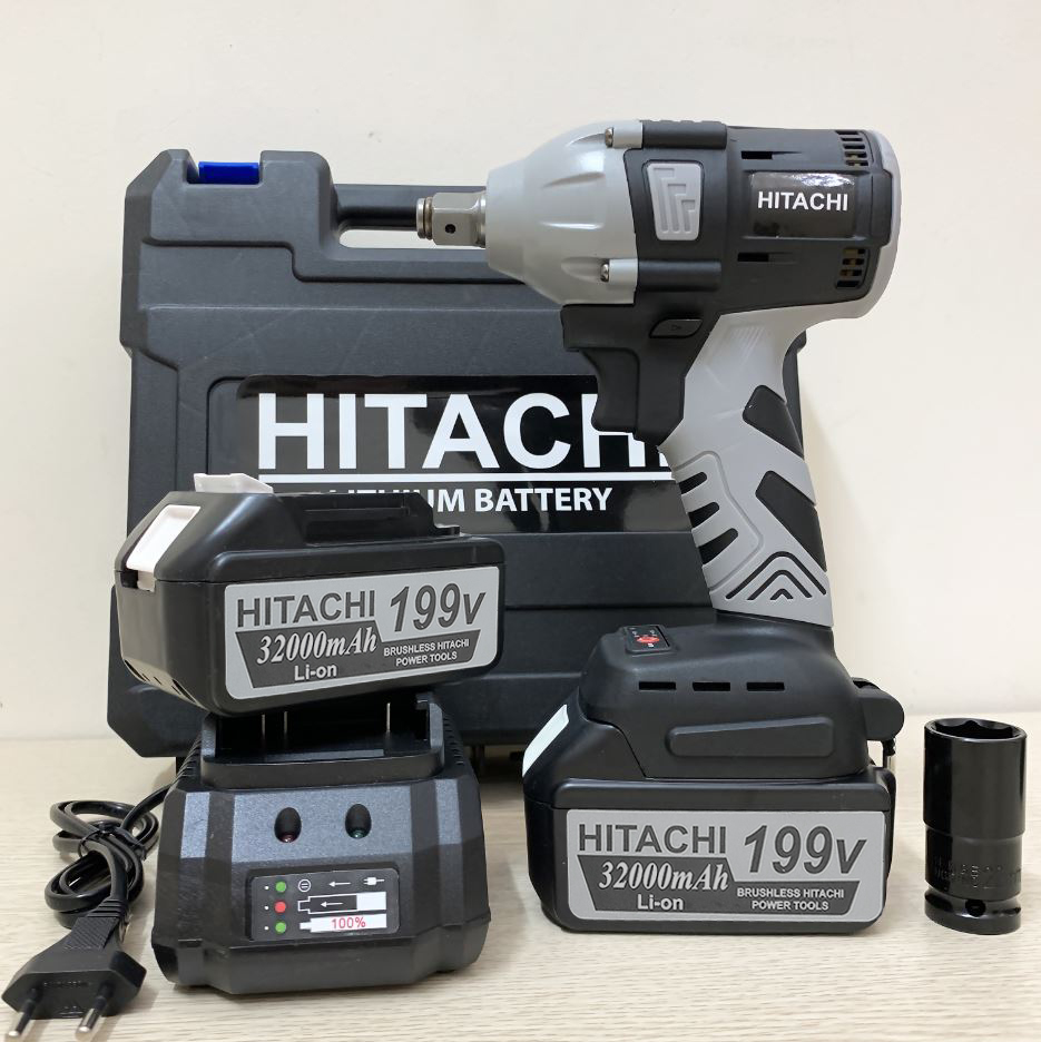 máy siết bulong hitachi 199v bộ 2 pin