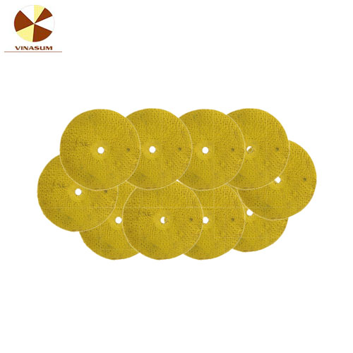 Bộ 10 bánh xơ dừa/nỉ xơ dừa vinasum màu vàng 6''