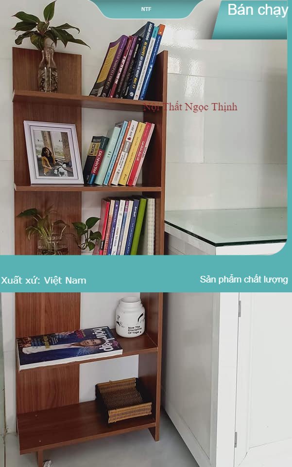 Kệ sách gỗ 5 tầng đa năng siêu rẻ