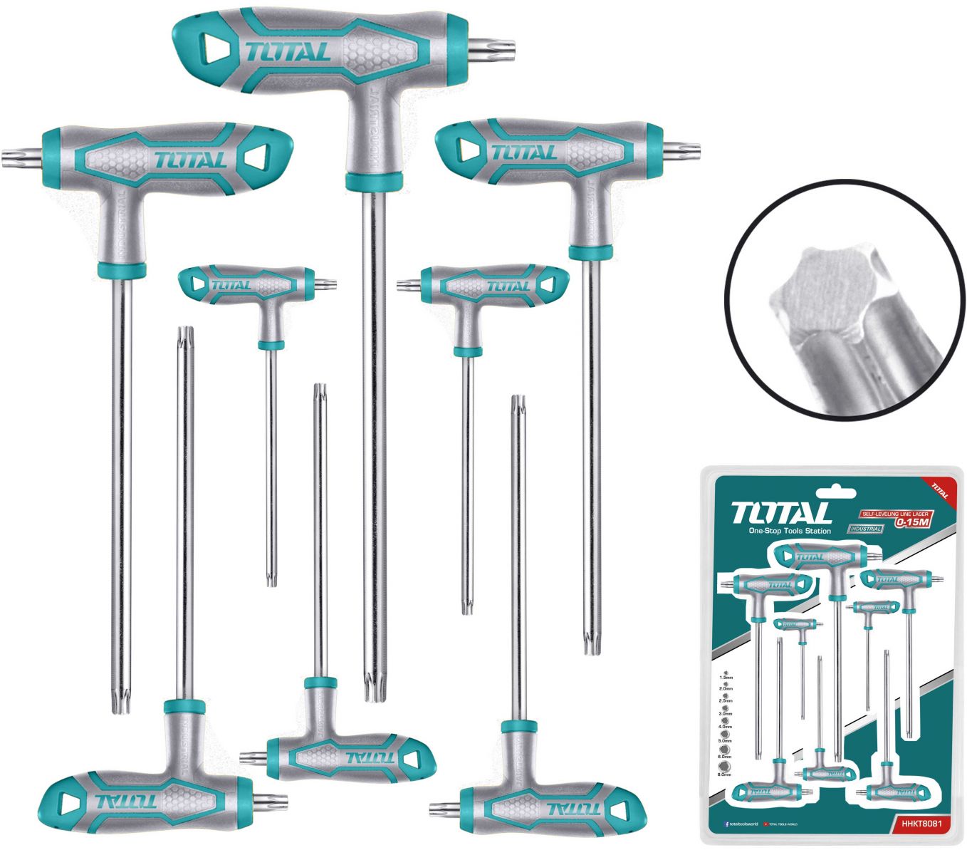 Bộ lục giác sao chữ t total thhw8083