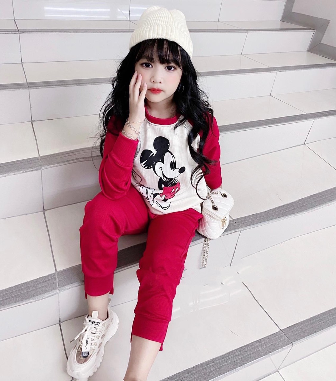 Bộ bé gái mickey 22-32kg