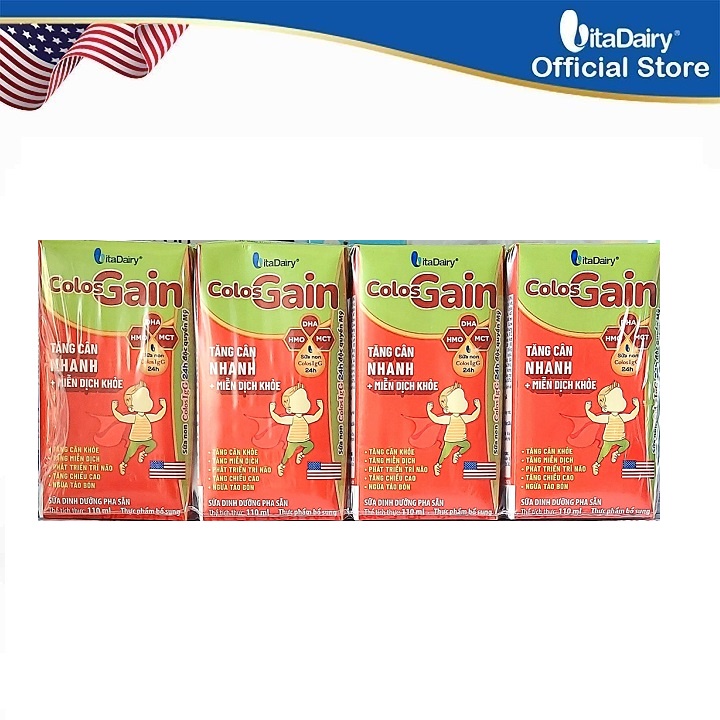Sữa colos gain pha sẵn 110ml, 180ml