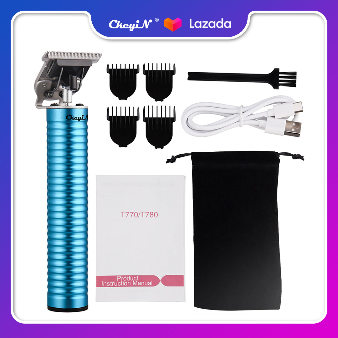 Ckeyin Tóc Có Thể Sạc Lại CLIP Máy Cắt Tóc Tiện Dụng Tông Đơ Cắt Tóc Điện Barbershop Không Dây 0 Mm Hình Chữ T Khắc Đầu Ra Tông Đơ Điện Cắt Tóc Mạnh Mẽ Cho Cả Người Lớn Và Trẻ Em Rc428