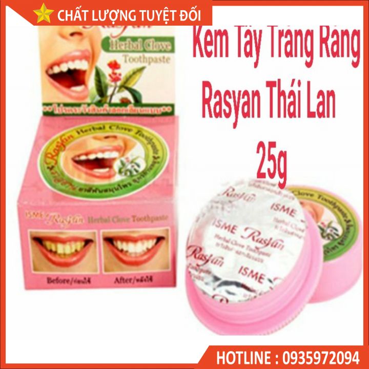 Kem tẩy trắng răng rasyan – green herb thái lan