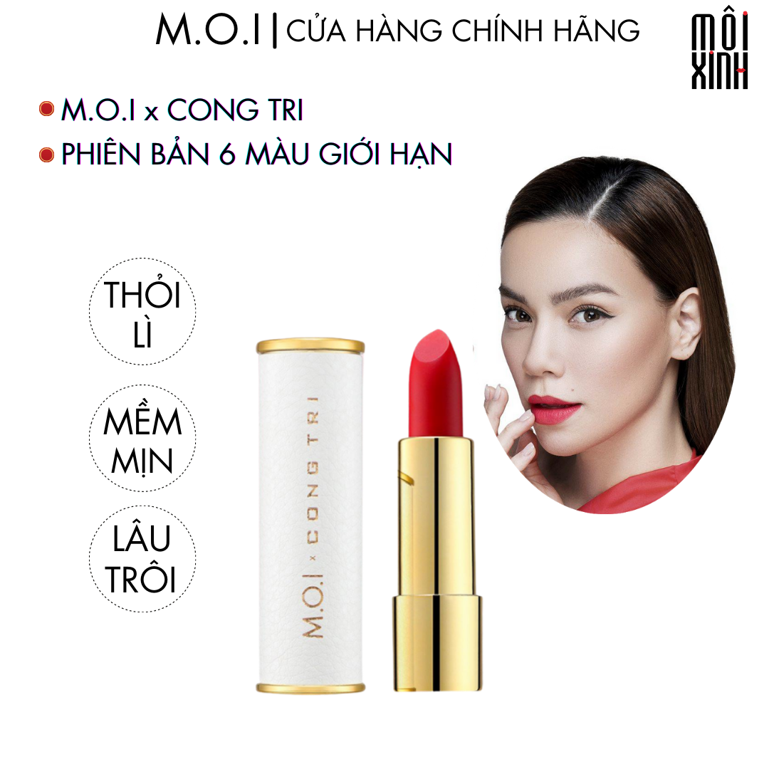 [FREE SHIP]Son Thỏi Lì Son M.O.I x Công Trí 2021 Son Hồ Ngọc Hà Moi Cosmetics Chính Hãng - Môi Xinh Store