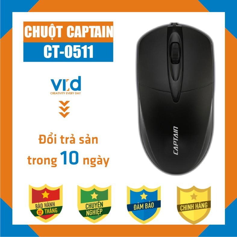 Chuột văn phòng captain co dây ct-0511 - bảo hành 12t