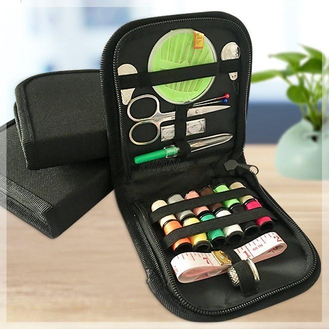 Bộ kim chỉ gấp gọn có bao da