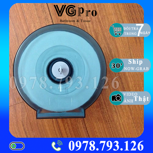 Hộp đựng giấy vệ sinh công nghiệp treo tường xanh rêu trong nhà vệ sinh cung cấp bởi vgpro
