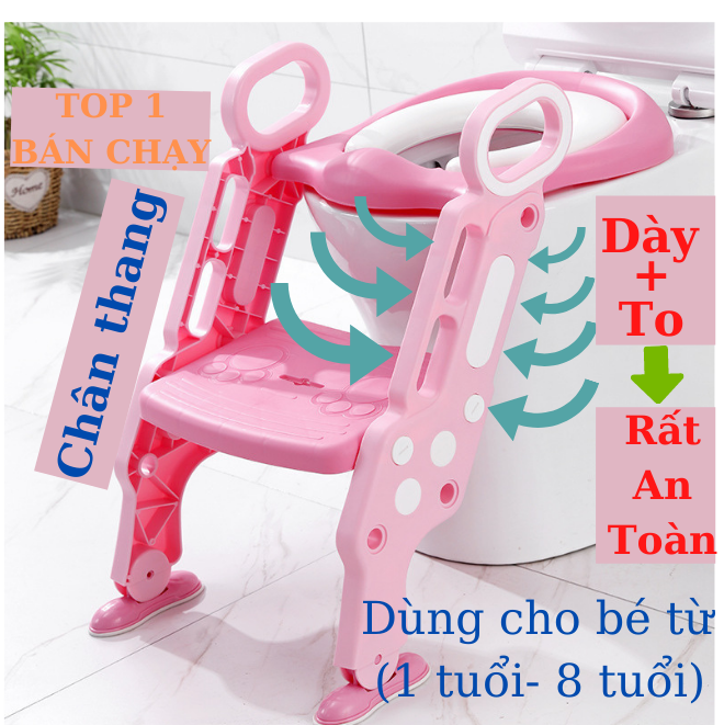 Ghế cầu vệ sinh cho bé, bệ cầu vệ sinh cho bé, bồn cầu vệ sinh cho bé, dụng cụ vệ sinh cho bé- giúp bé tạo cảm g- Có đệm mút bồn cầu, bệ thu nhỏ bồn cầu- giúp tạo cảm giác dễ chịu khi đi vệ sinh