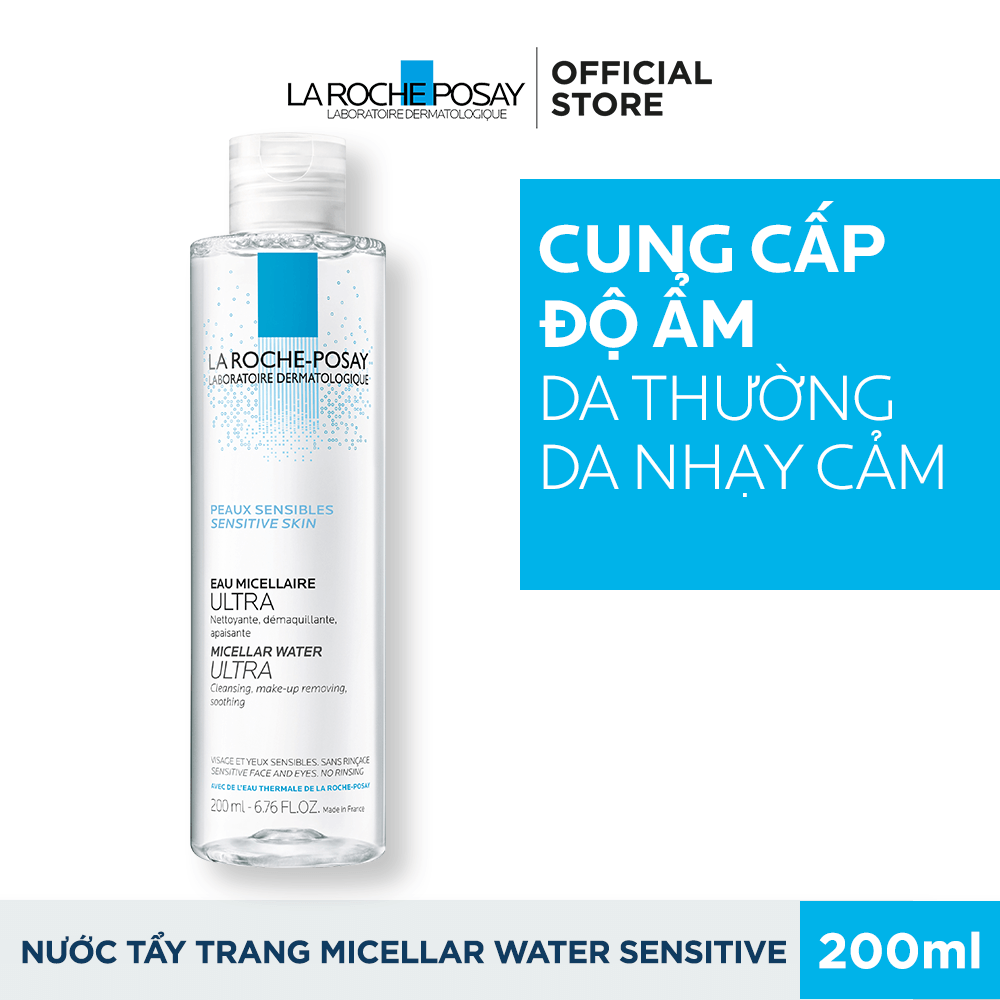 [HCM]Nước Tẩy Trang Giàu Khoáng Cho Da Nhạy Cảm La Roche Posay Micellar Water 200ml