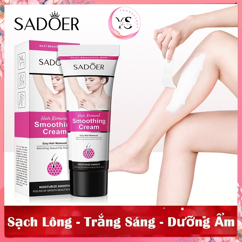 Kem Tẩy Lông SADOER 50g Tẩy Lông Vùng Kín Nách Tay Chân Triệt Lông An Toàn Không Đau Rát A111