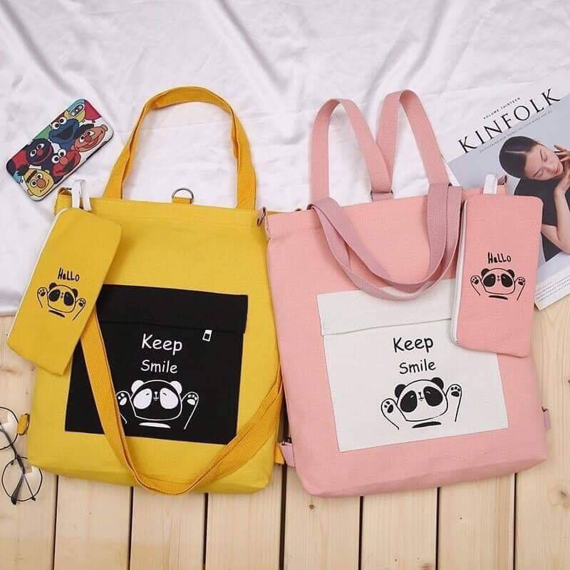 Túi tote keep smile