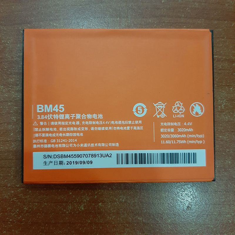 Pin xiaomi redmi note 2 zin