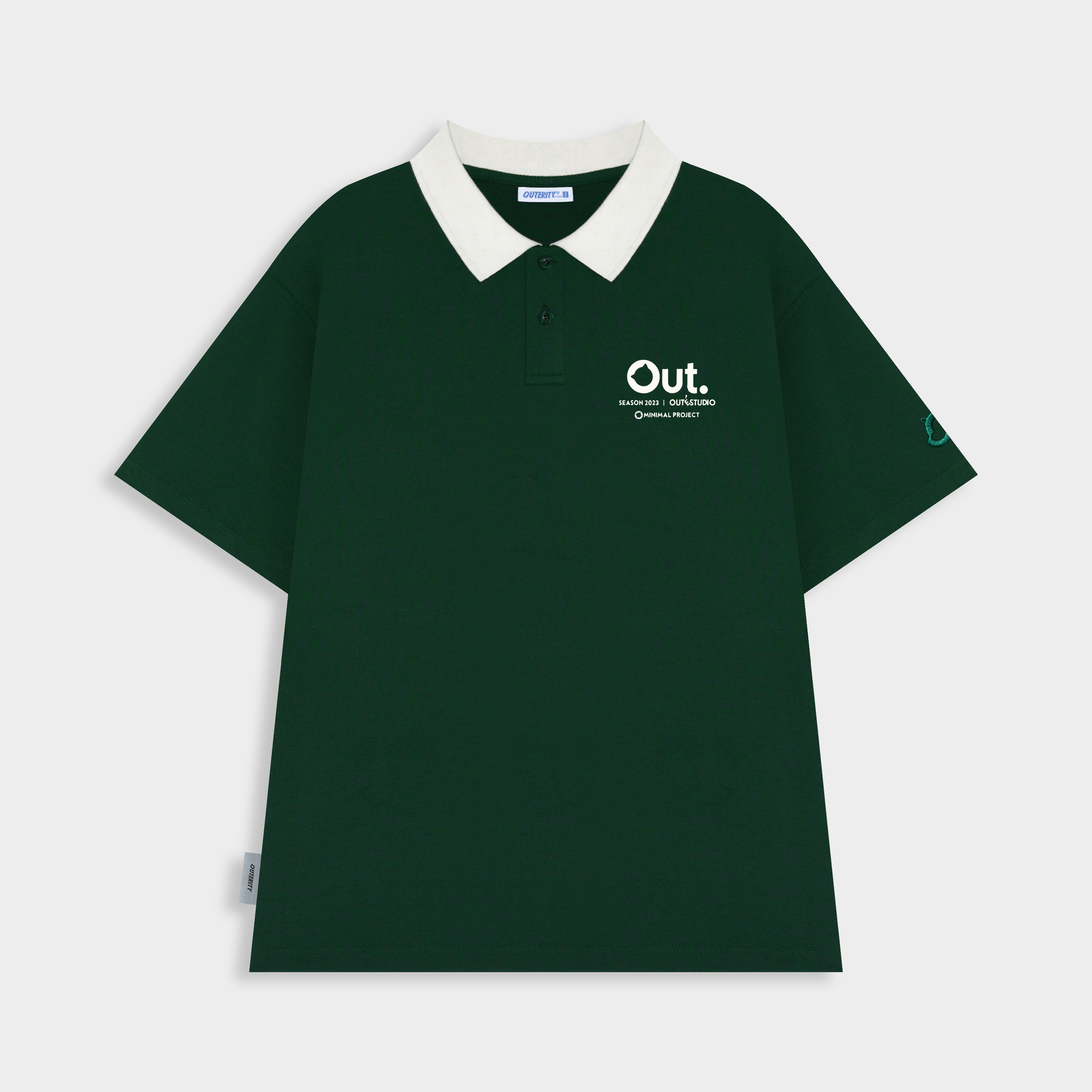 Áo polo nam nữ unisex polo outerity collection té / xanh lá - apo7004