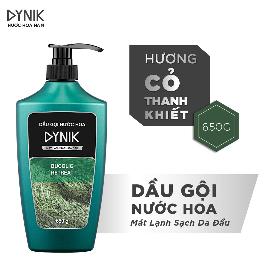 Dầu gội nam DYNIK Hương Cỏ Thanh Khiết 650g