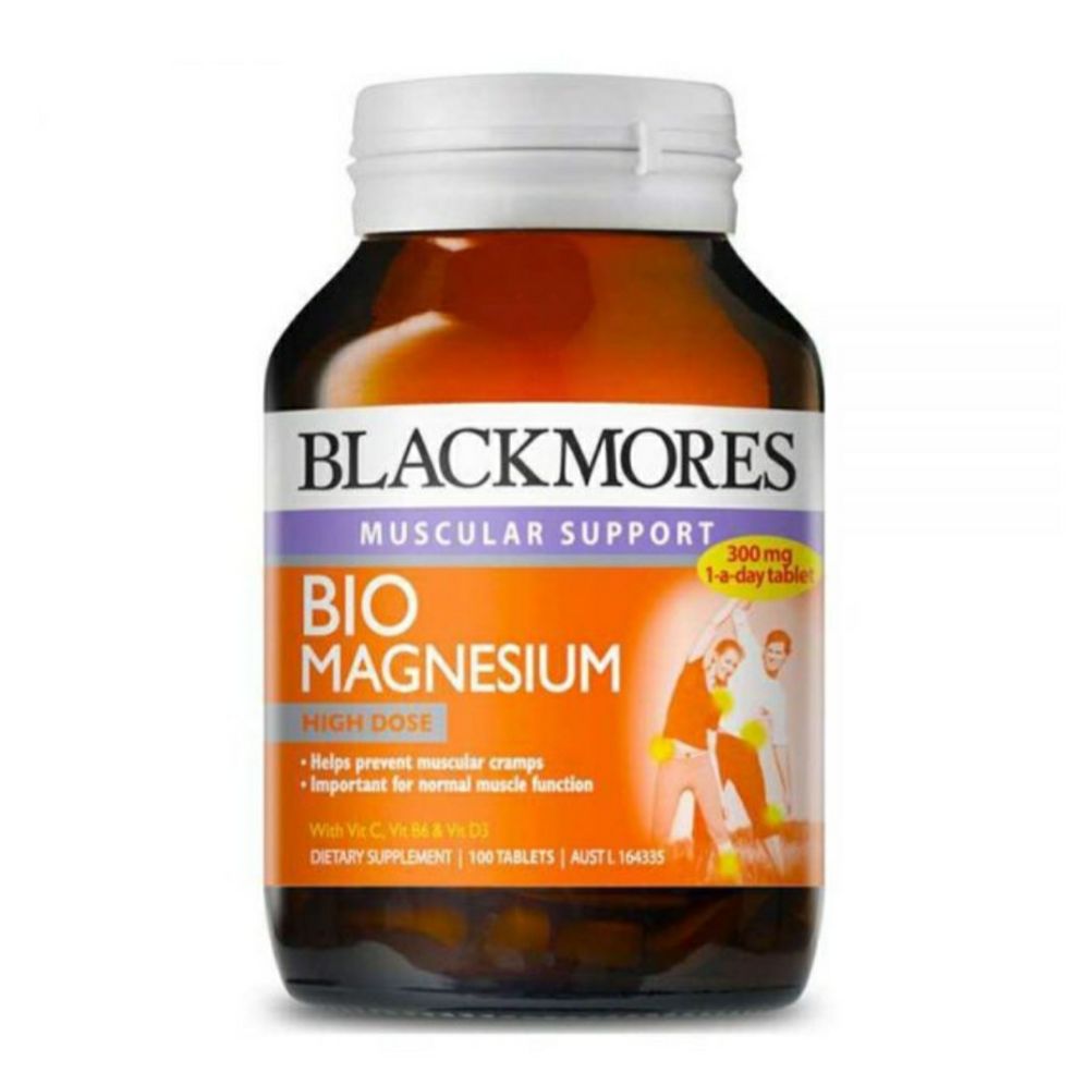BLACKMORES BIO MAGNESIUM . SẢN PHẨM CÓ TEM NHẬP KHẨU CHINH HANG VÀ TEM PHỤ TIẾNG VIỆT.