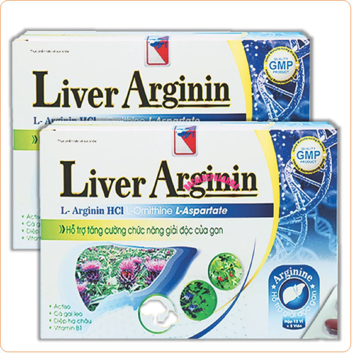 Viên Uống Giải Độc Gan Liver Arginin,Với Thành Phần Diệp Hạ Châu1200mg, Cà Gai Leo2400mg