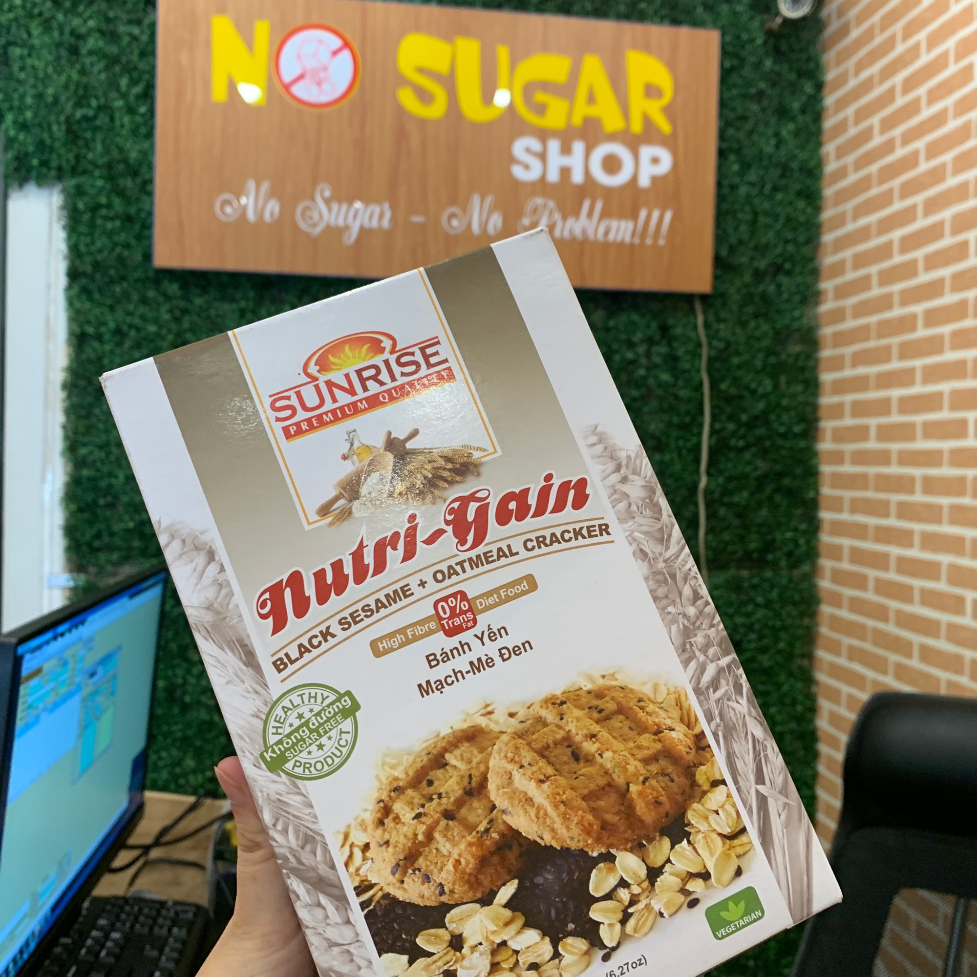 Bánh yến mạch ko đường