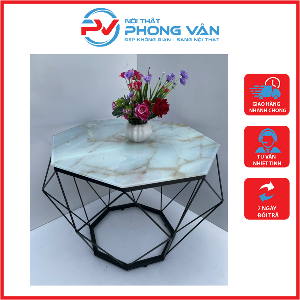 Bàn trà kim cương pv-c20 - bàn trà sofa trang trí nhỏ khung sắt kim cương chắc chắn hiện đại giá xưởng - bàn trà , sofa kim cương, sơn tĩnh điện - nội thất phong vân